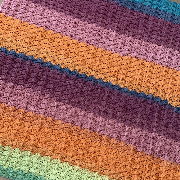 Colorful Crochet Blanket - Picture 2 of 2
